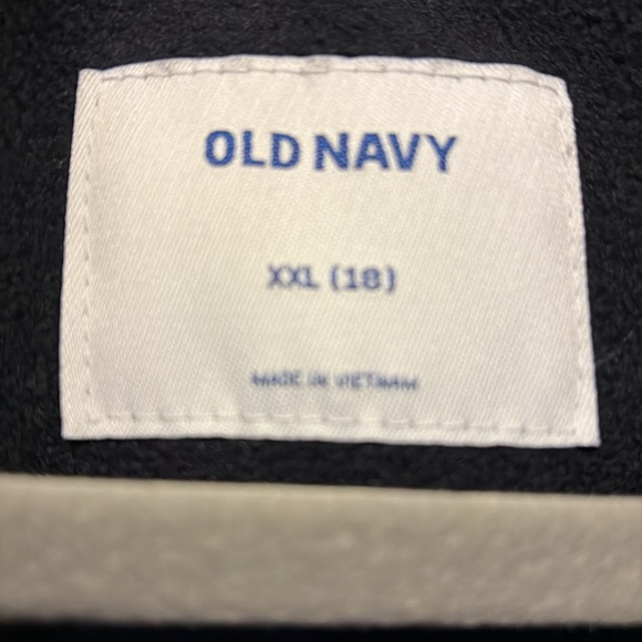 Old Navy black vest with white polka dots zip-up - Picture 5 of 6